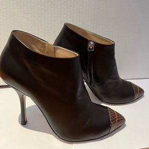 GIUSEPPE ZANOTTI Ankle Booties on a heel! WORN ONCE, FINAL SALE!